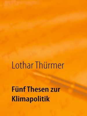 cover image of Fünf Thesen zur Klimapolitik